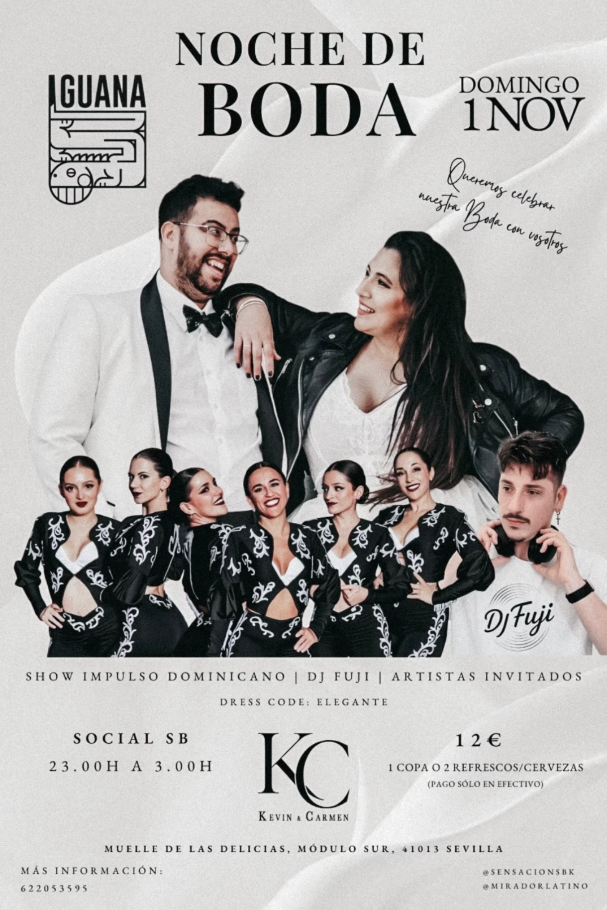 Cartel de Noche de Boda - Kevin & Carmen