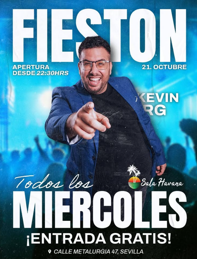 Cartel de Todos los miercoles fiestón