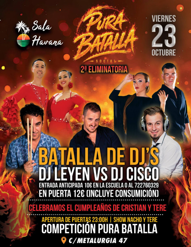 Cartel de Pura Batalla 2ª Eliminatoria