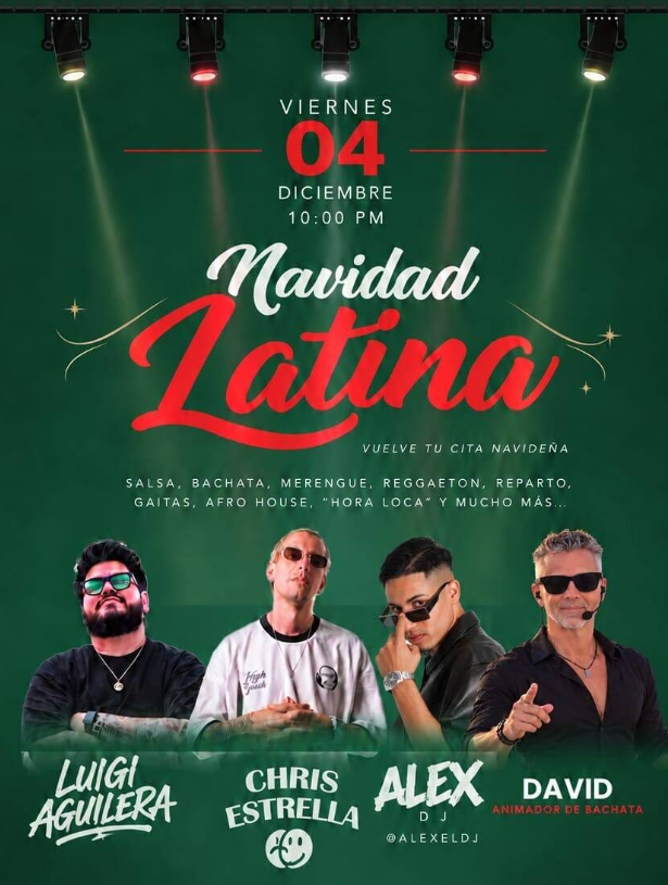 Cartel de Navidad Latina
