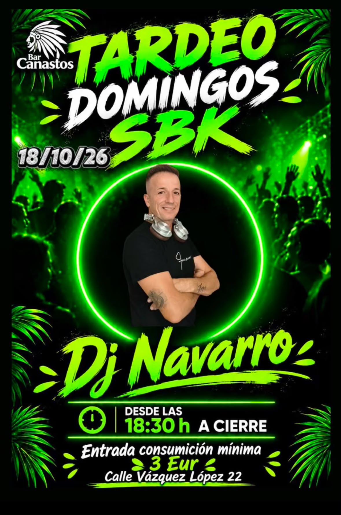 Cartel de Tardeo Domingos SBK