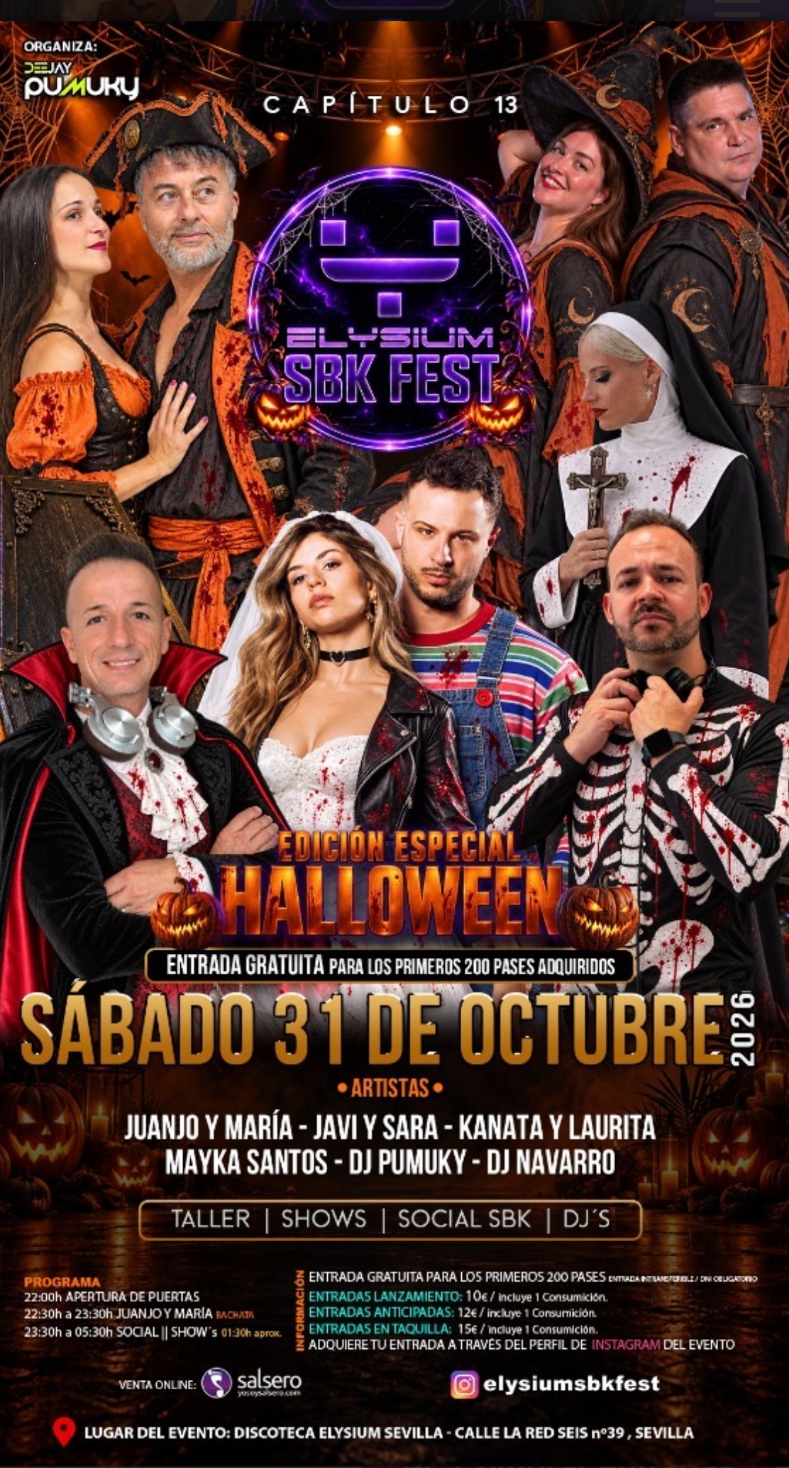 Cartel de Elysium SBK Fest - Capítulo 13: Especial Halloween